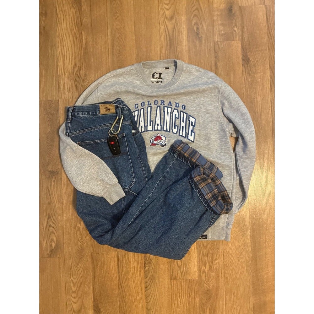 CI Sport Colorado Avalanche NHL Crewneck Sweatshirt Mens Medium Vintage
